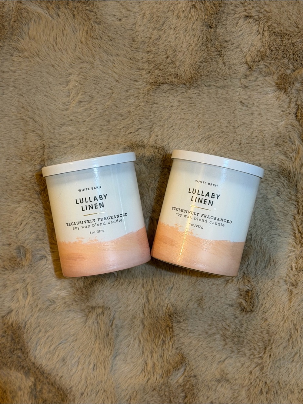 BBW LULLABY LINEN BATH AND BODY WORKS SINGLE WICK CANDLE BUNDLE X 2
